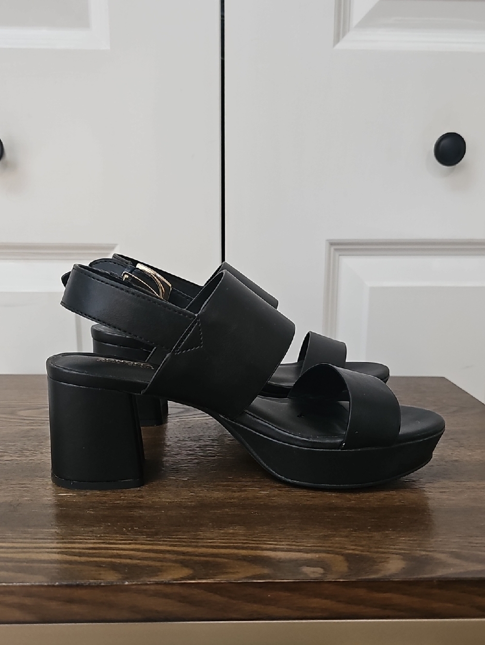 SONOMA Black Platform Block Heel Sandals – NWOT – Size 6.5M